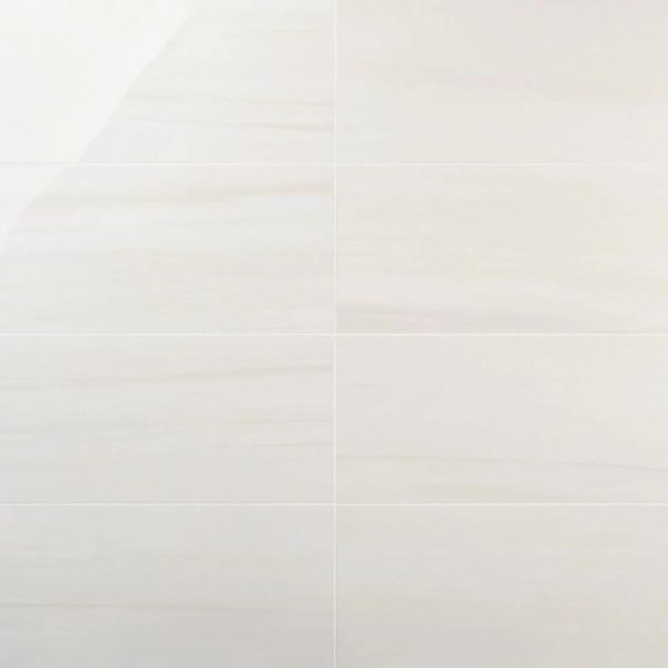 Bathroom | 1 sq. ft. Minera Dolomite Warm White 12×24 Marble Look Polished Porcelain Tile Warm White Bathroom Bathroom