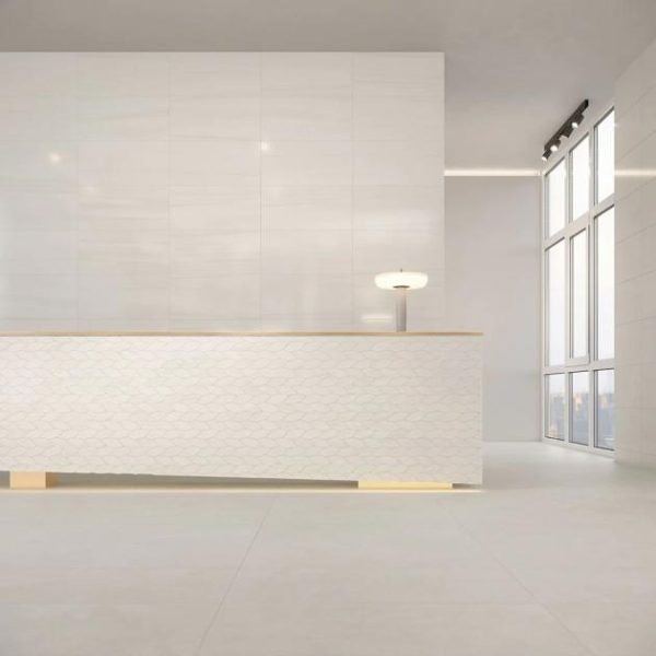 Bathroom | 1 sq. ft. Minera Dolomite Warm White 24×48 Marble Look Polished Porcelain Tile Warm White Bathroom Bathroom