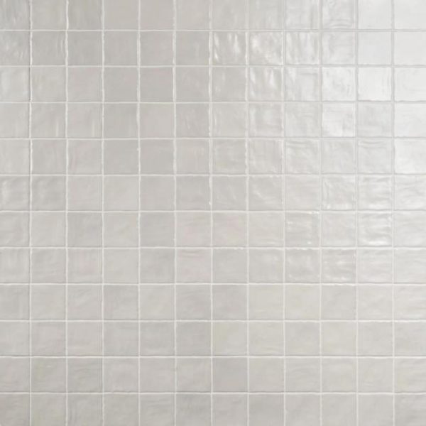 Bathroom | 1 sq. ft. Montauk Gin White 4×4 Mixed Finish Ceramic Tile Gin White Backsplash & Kitchen Backsplash & Kitchen