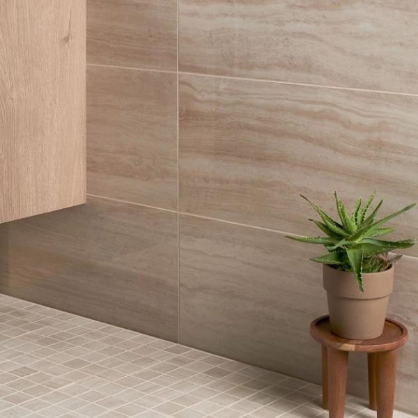 Bathroom | 1 sq. ft. Nashville Beige 12×24 Travertine Look Polished Porcelain Tile Beige Polished Bathroom Bathroom