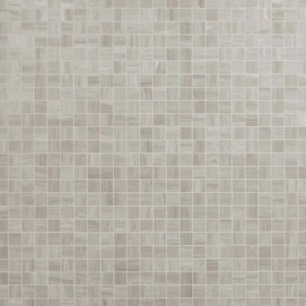 Bathroom | 1 sq. ft. Nashville Gray 2×2 Travertine Look Matte Porcelain Mosaic Tile Gray Matte Bathroom Bathroom