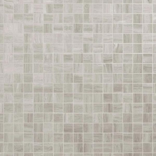 Bathroom | 1 sq. ft. Nashville Gray 2×2 Travertine Look Matte Porcelain Mosaic Tile Gray Matte Bathroom Bathroom