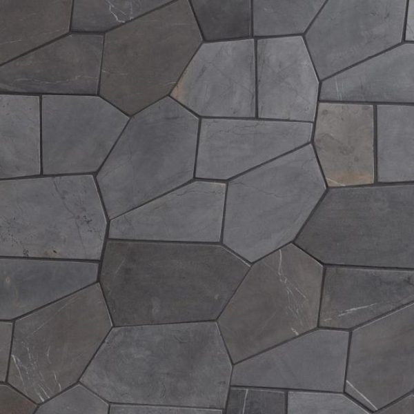 Bathroom | 1 sq. ft. Nature Organica Java Dark Gray Honed Marble Mosaic Tile Gray Bathroom Bathroom