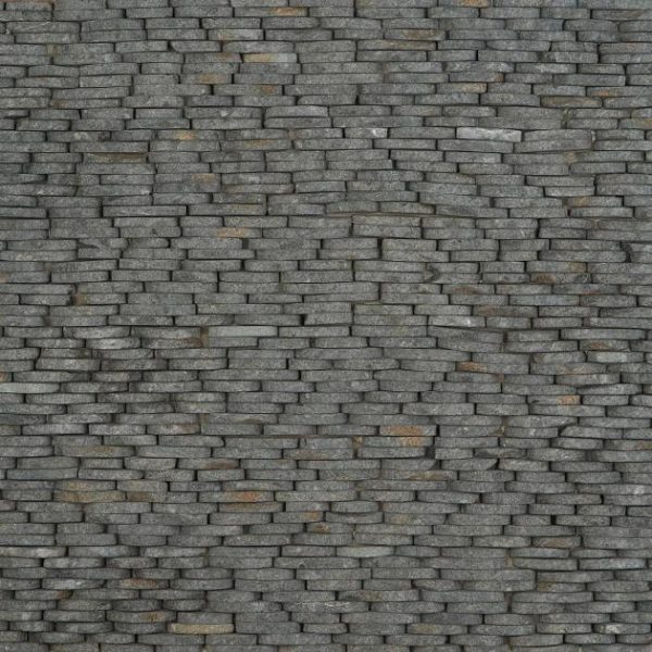 Bathroom | 1 sq. ft. Nature Stacked Lava Black Pebble Honed Mosaic Tile Lava Black Bathroom Bathroom