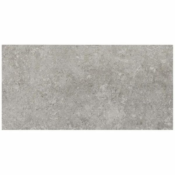 Bathroom | 1 sq. ft. New Rock Fossil Dark Gray 12×24 Chiseled Limestone Look Matte Porcelain Tile  Dark Gray Chiseled Bathroom Bathroom