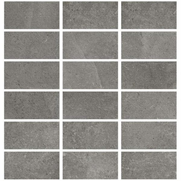 Bathroom | 1 sq. ft. New Rock Fossil Dark Gray 12×24 Chiseled Limestone Look Matte Porcelain Tile  Dark Gray Chiseled Bathroom Bathroom