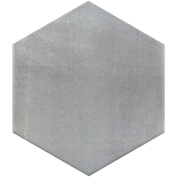 Bathroom | 1 sq. ft. Paige Grigio 10″ Porcelain Hexagon Matte Cement Look Porcelain Tile Grigio Bathroom Bathroom