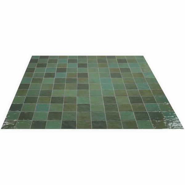 Bathroom | 1 sq. ft. Portmore Green 4×4 Glossy Ceramic Tile Green Backsplash & Kitchen Backsplash & Kitchen