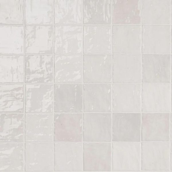 Bathroom | 1 sq. ft. Portmore White 4×4 Glossy Ceramic Tile White Backsplash & Kitchen Backsplash & Kitchen