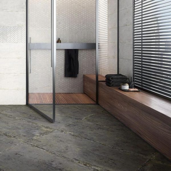 Bathroom | 1 sq. ft. Portrait Sage Gray 24×48 Matte Porcelain Tile Sage Bathroom Bathroom