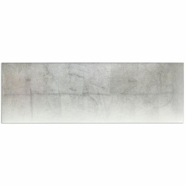 Bathroom | 1 sq. ft. Requiem Silver 10X30 Polished Glass Wall Tile Silver Bathroom Bathroom