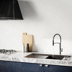 Bathroom | 1 sq. ft. Rework Plaster White 3×12 Matte Porcelain Tile White Backsplash & Kitchen Backsplash & Kitchen