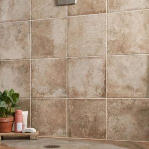 Bathroom | 1 sq. ft. Seville Delfi Dark Beige 12×12 Travertine Look Matte Porcelain Tile Delfi Bathroom Bathroom