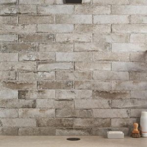 Bathroom | 1 sq. ft. Seville Efeso Gray 3×12 Travertine Look Matte Porcelain Tile Efeso Bathroom Bathroom