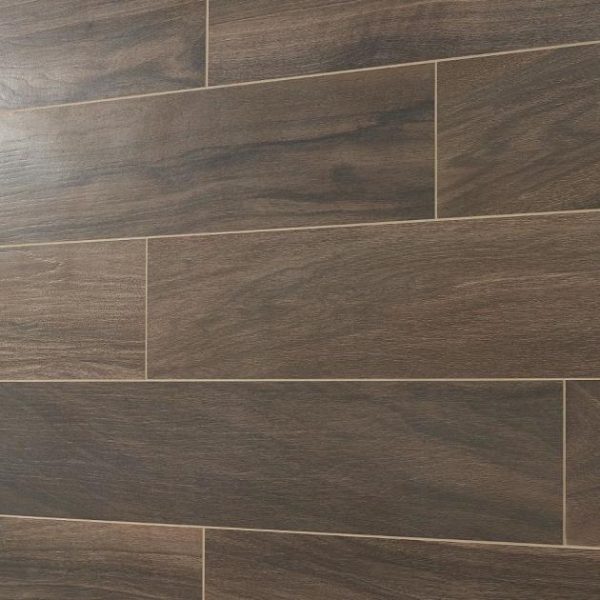 Bathroom | 1 sq. ft. Silkwood Walnut Brown 8×48 Matte Porcelain Wood Look Tile Walnut Brown Bathroom Bathroom