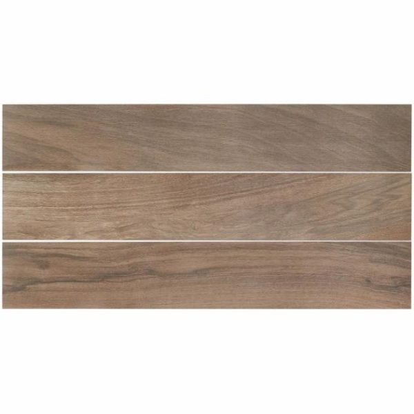 Bathroom | 1 sq. ft. Silkwood Walnut Brown 8×48 Matte Porcelain Wood Look Tile Walnut Brown Bathroom Bathroom