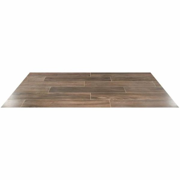 Bathroom | 1 sq. ft. Silkwood Walnut Brown 8×48 Matte Porcelain Wood Look Tile Walnut Brown Bathroom Bathroom