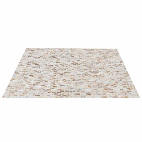 Bathroom | 1 sq. ft. South Seas Pearls 1/2×1 Mini Brick Pattern Polished Mosaic Tile Mini Brick Backsplash & Kitchen Backsplash & Kitchen