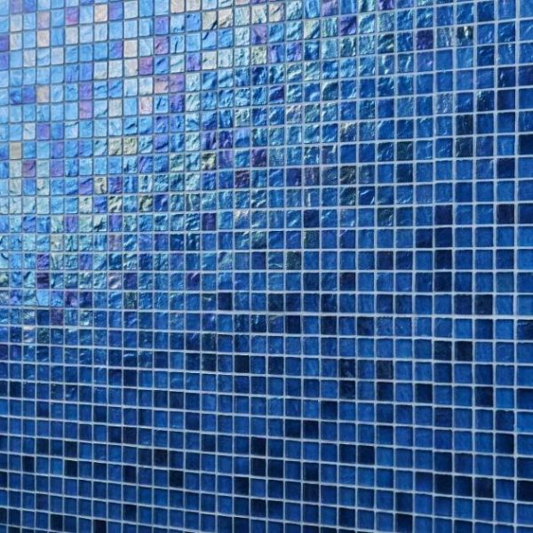 Bathroom | 1 sq. ft. Splash Lagoon Blue 1×1 Polished Glass Mosaic Tile Lagoon Bathroom Bathroom