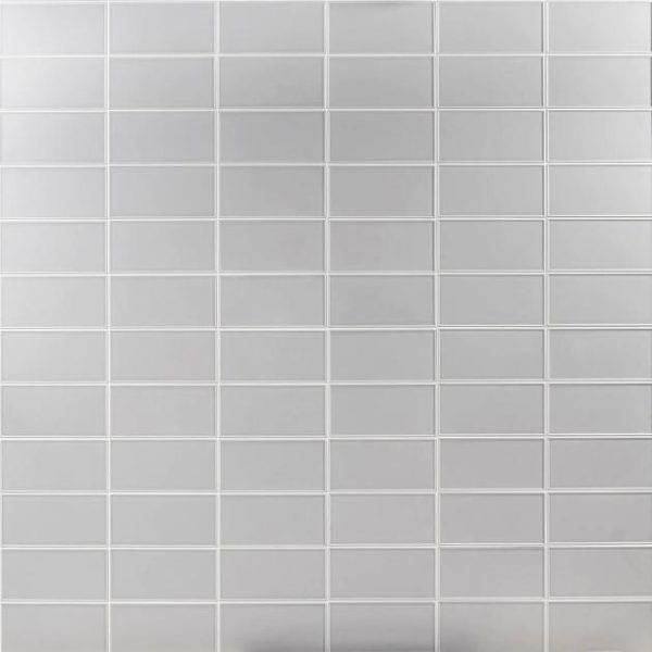 Bathroom | 1 sq. ft. Stacy Garcia Maddox Frame Cool Gray 4×8 Matte Ceramic Subway Tile Frame Cool Gray Bathroom Bathroom