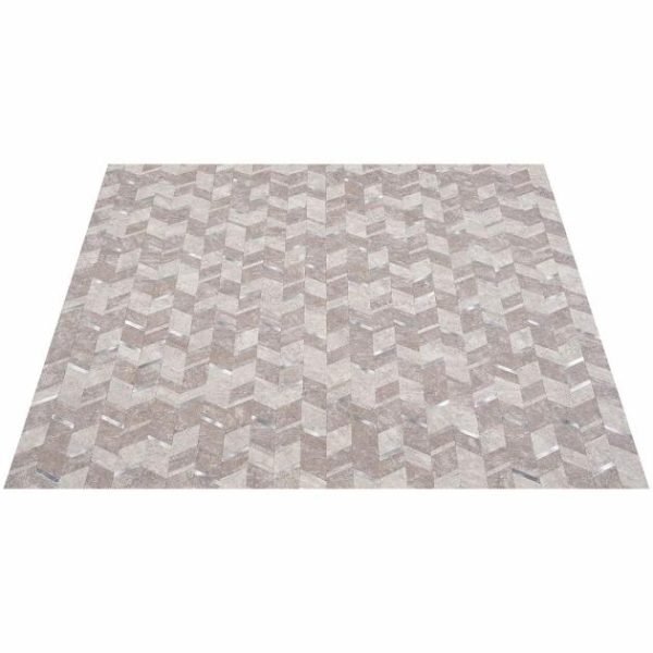 Bathroom | 1 sq. ft. Tether Silver Chevron Solid Core Peel & Stick Self Adhesive Mosaic Tile Silver Bathroom Bathroom