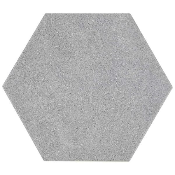 Bathroom | 1 sq. ft. Texstone Gris Gray 9″ Matte Porcelain Hexagon Tile Gris Bathroom Bathroom