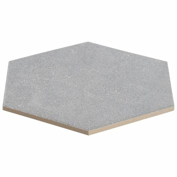 Bathroom | 1 sq. ft. Texstone Gris Gray 9″ Matte Porcelain Hexagon Tile Gris Bathroom Bathroom