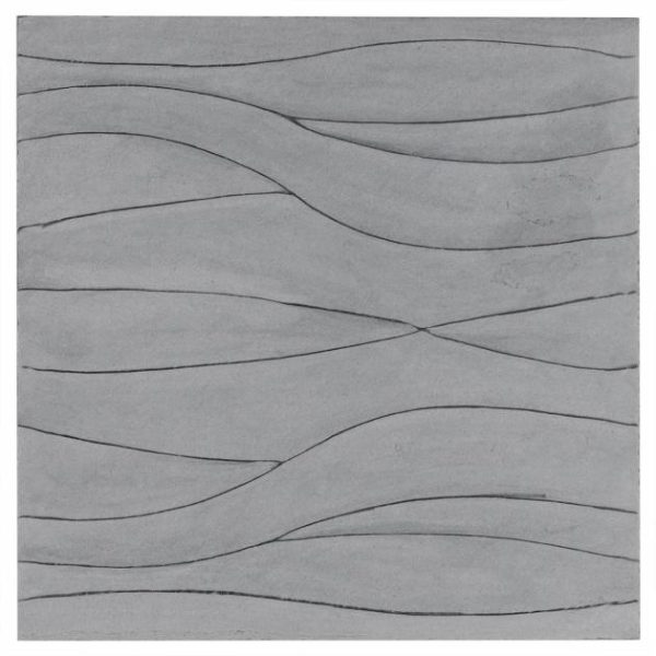 Bathroom | 1 sq. ft. Thalia Charcoal 18×18 3D Carved Wave Honed Limestone Tile Charcoal Wave Bathroom Bathroom