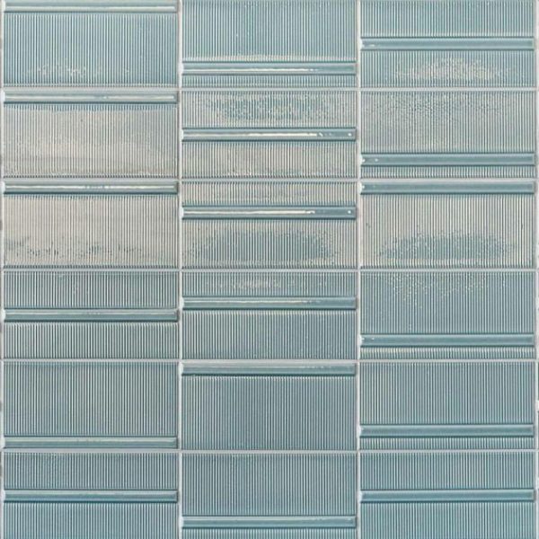 Bathroom | 1 sq. ft. Vector Reverb Azul Blue 4×8 Polished Ceramic Wall Tile Reverb Azul 4X8 Backsplash & Kitchen Backsplash & Kitchen