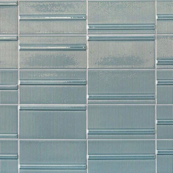 Bathroom | 1 sq. ft. Vector Reverb Azul Blue 4×8 Polished Ceramic Wall Tile Reverb Azul 4X8 Backsplash & Kitchen Backsplash & Kitchen