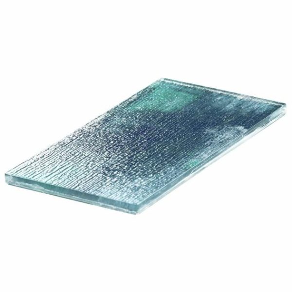 Bathroom | 1 sq. ft. Veda Aqua 4×9 Polished Glass Tile Blue Bathroom Bathroom