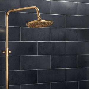 Bathroom | 1 sq. ft. Zeal Gunmetal Gray 5×12 Polished Porcelain Tile Gunmetal Subway Bathroom Bathroom