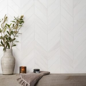 Bianco Dolomite | 1 sq. ft. Bianco Dolomite White 3×12 Chevron Premium Polished Marble Tile Polished Chevron Bianco Dolomite Bianco Dolomite