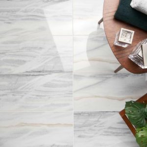 Bianco Dolomite | 1 sq. ft. Lasa Silver Gold 12×24 Polished Marble Tile 12X24 Bianco Dolomite 12X24