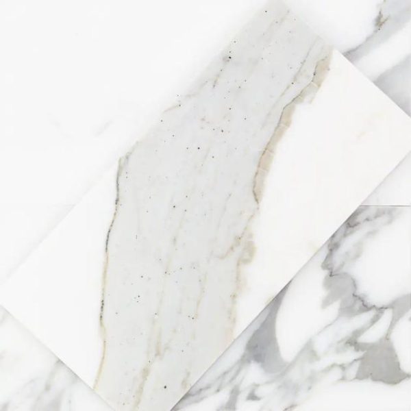 Calacatta | 1 sq. ft. Calacatta 4×8 Polished Marble Subway Tile Calacatta Calacatta