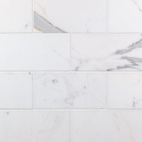 Calacatta | 1 sq. ft. Calacatta 4×8 Polished Marble Subway Tile Calacatta Calacatta