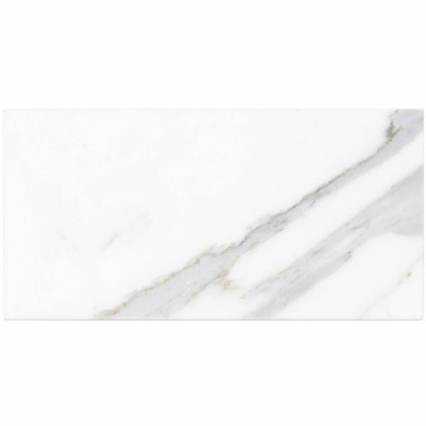 Calacatta | 1 sq. ft. Calacatta 4×8 Polished Marble Subway Tile Calacatta Calacatta