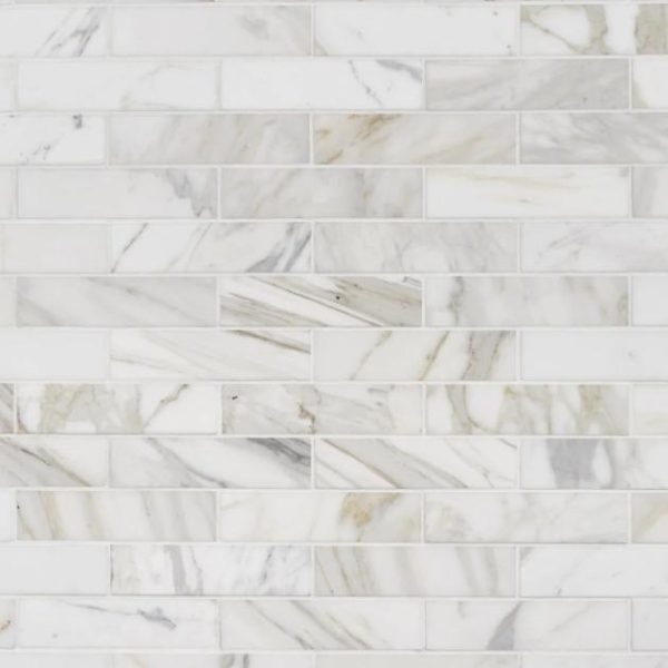 Calacatta | 1 sq. ft. Calacatta Gold 2×8 Polished Marble Subway Tile 2X8 Gold Polished Calacatta 2X8 Gold Polished