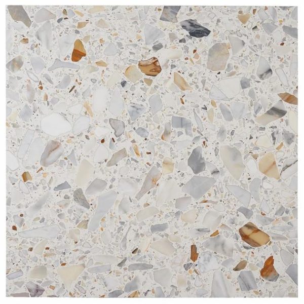 Calacatta | 1 sq. ft. Terrazzo Italy Sacra Calacatta White 24×24 Honed Terrazzo Tile Beige & Cream Calacatta Beige & Cream