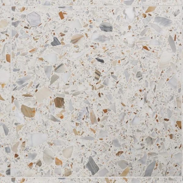 Calacatta | 1 sq. ft. Terrazzo Italy Sacra Calacatta White 24×24 Honed Terrazzo Tile Beige & Cream Calacatta Beige & Cream