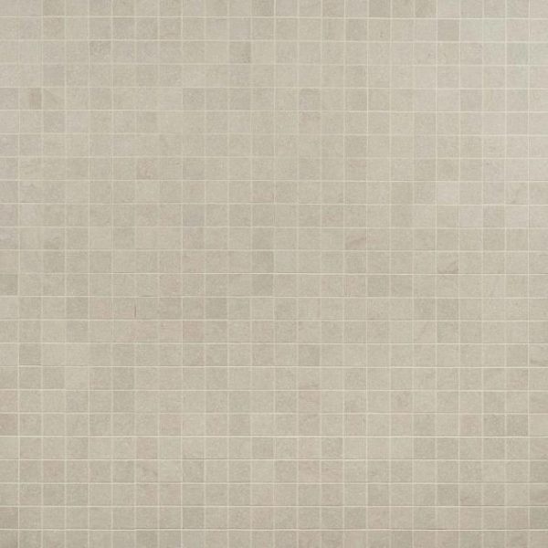 Commercial Floor | 1 sq. ft. Acadia Warm Linen White 2×2 Limestone Look Matte Porcelain Mosaic Tile Linen White Backsplash & Kitchen Backsplash & Kitchen