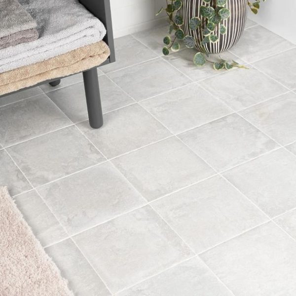 Commercial Floor | 1 sq. ft. Alesso Perla Gray 8×8 Matte Porcelain Tile Perla Gray Bathroom Bathroom