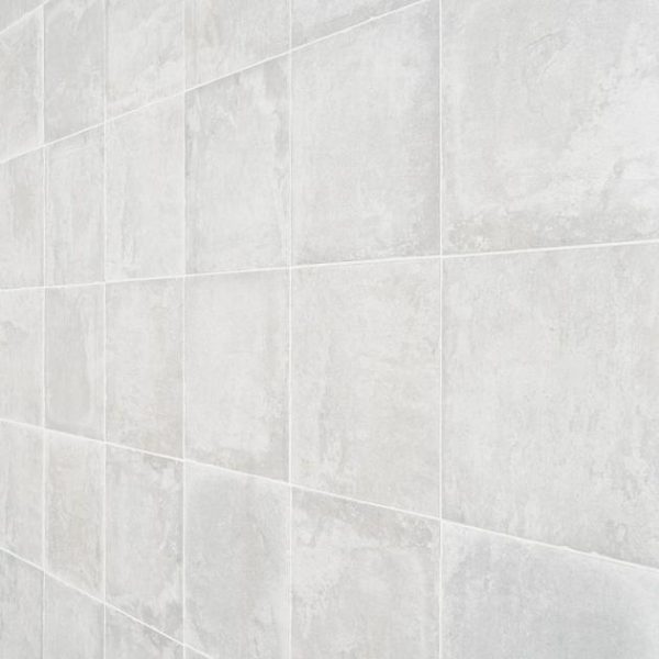 Commercial Floor | 1 sq. ft. Alesso Perla Gray 8×8 Matte Porcelain Tile Perla Gray Bathroom Bathroom