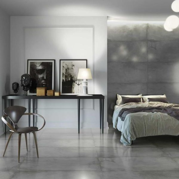 Commercial Floor | 1 sq. ft. Angela Harris Flatiron Gray 24×48 Semi-Polished Porcelain Tile Gray Semi-Polished Bathroom Bathroom