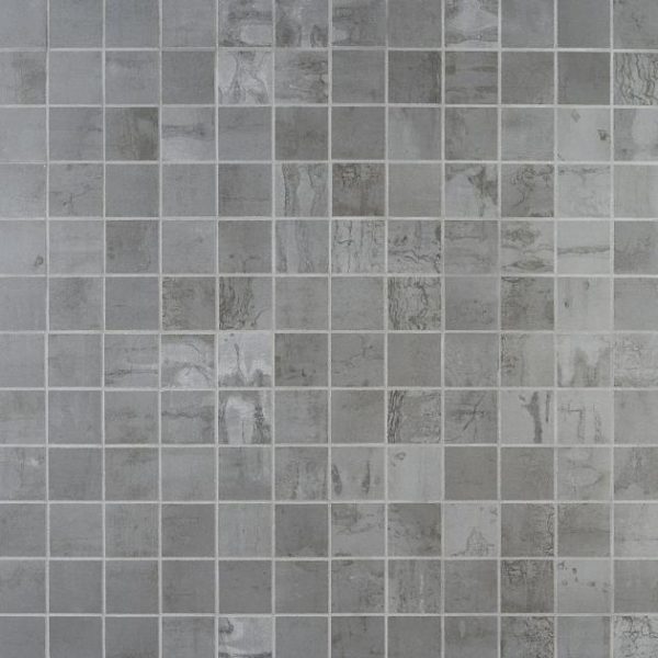 Commercial Floor | 1 sq. ft. Angela Harris Inspira Steel Gray 2×2 Matte Porcelain Mosaic Tile Steel Bathroom Bathroom