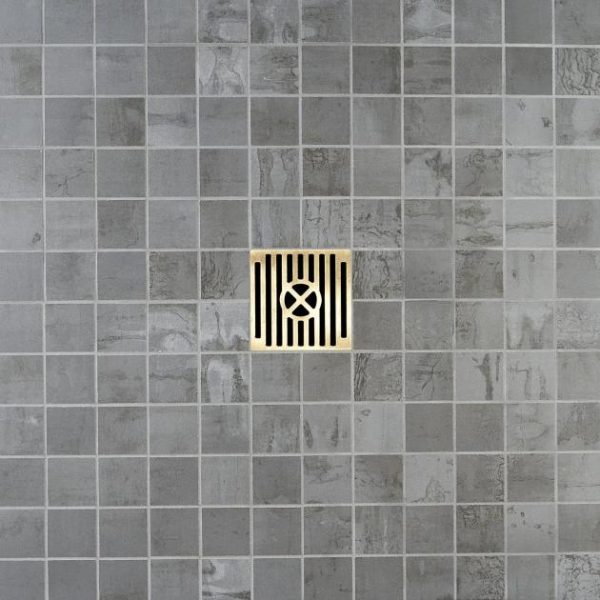 Commercial Floor | 1 sq. ft. Angela Harris Inspira Steel Gray 2×2 Matte Porcelain Mosaic Tile Steel Bathroom Bathroom