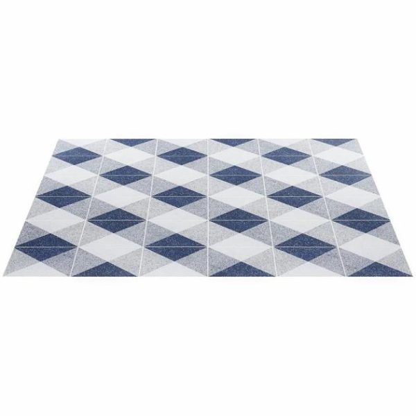 Commercial Floor | 1 sq. ft. Art Geo Terrazzo Deco Blue 8×8 Matte Porcelain Tile: Pattern 2 Terrazzo Deco Navy Commercial Floor Commercial Floor