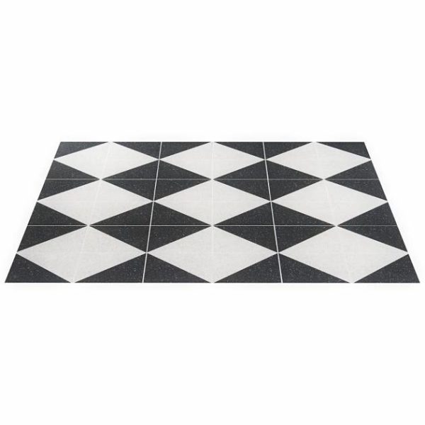 Commercial Floor | 1 sq. ft. Art Geo Terrazzo Dos Charcoal Gray 8×8 Matte Porcelain Tile: Pattern 2 Terrazzo Dos Charcoal Commercial Floor Commercial Floor