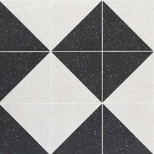 Commercial Floor | 1 sq. ft. Art Geo Terrazzo Dos Charcoal Gray 8×8 Matte Porcelain Tile: Pattern 2 Terrazzo Dos Charcoal Commercial Floor Commercial Floor