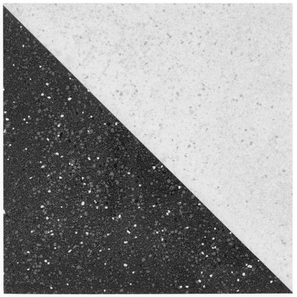 Commercial Floor | 1 sq. ft. Art Geo Terrazzo Dos Charcoal Gray 8×8 Matte Porcelain Tile: Pattern 2 Terrazzo Dos Charcoal Commercial Floor Commercial Floor